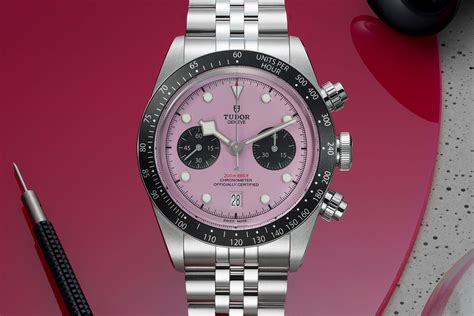 tudor pink panda|tudor pink chrono for sale.